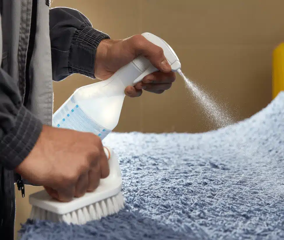 manual carpet cleaning by the Carpet Cleaning Squad