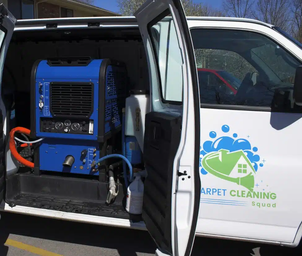 equiped van of the Carpet Cleaning Crew Lubbock, TX