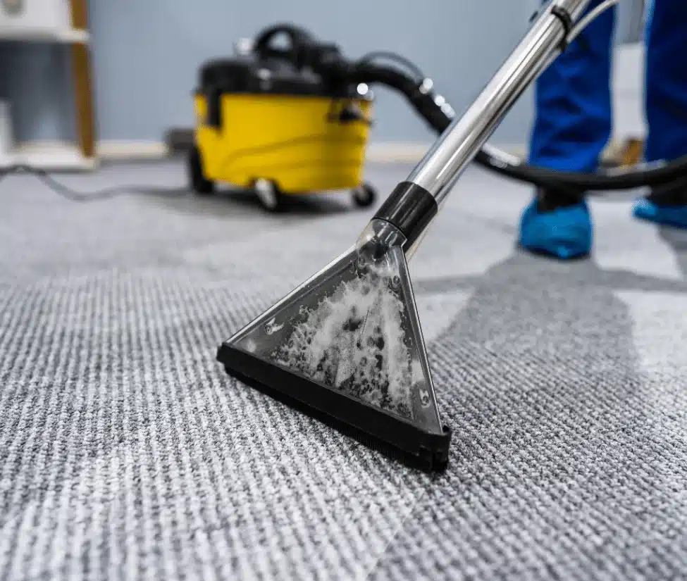 professional cleaning of a carpet
